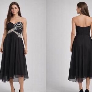 Elegant Brown Wedding Dress with Embellished Neckline